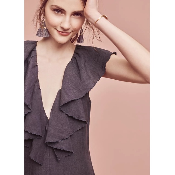 Anthropologie | Cascada Linen-Blend Jumpsuit by Maria Stanley NWOT | Size S - Picture 2 of 7